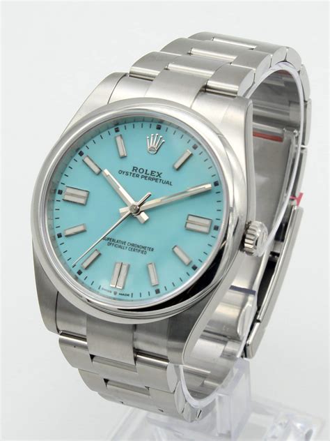 rolex tiffany blue dial 41mm price|Rolex oyster perpetual 41mm celebration.